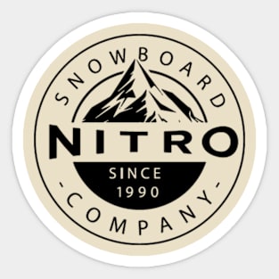 Nitro Snowboards Powder Power Black Sticker